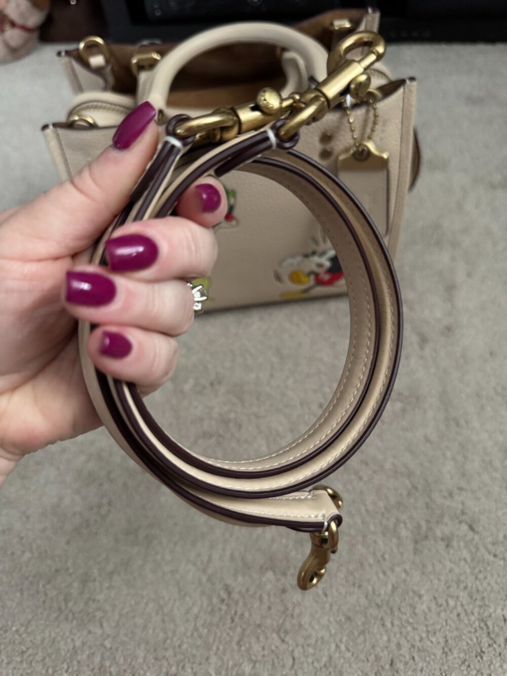 Disney X Coach Rogue 25 With Mickey Mouse And Caterpillar, NWT - Picture 15 of 16